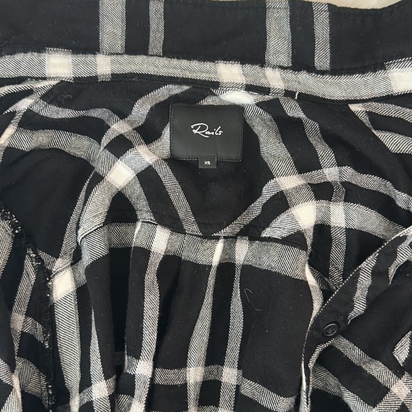 Rails black and white flannel size XS - Picture 2 of 2